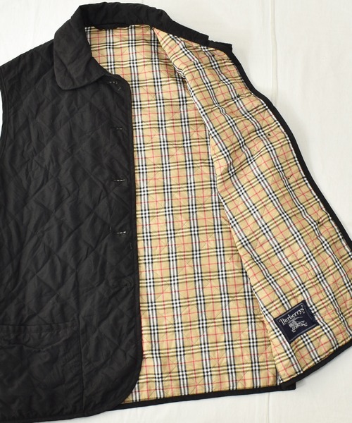 BURBERRY（バーバリー）の「【ヴィンテージ古着】80~90s Burberry’s/バーバリー チェック柄ライナー キルティングベスト ジャケット（その他アウター・レディース・ブラック・LARGE）」の8枚目の写真
