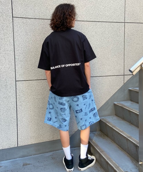 RVCA（ルーカ）の「【ムラサキスポーツ別注】RVCA/ルーカ バックプリントTシャツ クルーネックT/ルーズシルエット ロゴT/ピグメント加工 BD041-P21（Tシャツ/カットソー・メンズ・ダークオリーブ/スミクロ/ブラック/ホワイト・L/M/XL）」の12枚目の写真