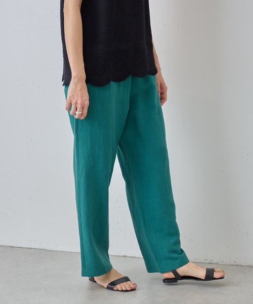 BEARDSLEY（ビアズリー）の「テック レーヨンリネンパンツ（その他パンツ・レディース・グリーン/イエロー/レッド/ベージュ・FREE）」の12枚目の写真