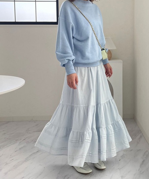 M y u(ミュー)の「ハート スウェット(スウェット・レディース・ホワイト/ブラック/ピンク/イエロー/ブルー・FREE)」の10枚目の写真