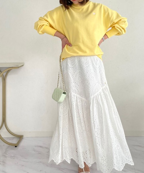 M y u(ミュー)の「ハート スウェット(スウェット・レディース・ホワイト/ブラック/ピンク/イエロー/ブルー・FREE)」の8枚目の写真