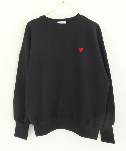 M y u(ミュー)の「ハート スウェット(スウェット・レディース・ホワイト/ブラック/ピンク/イエロー/ブルー・FREE)」の7枚目の写真