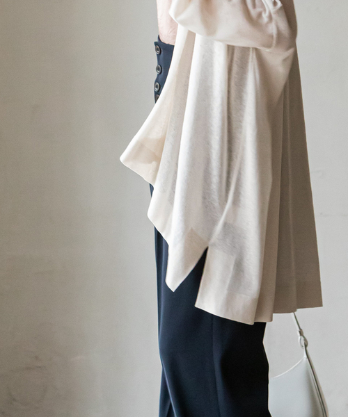 追加》18Gシアーカーディガン（カーディガン/ボレロ）｜NOBLE