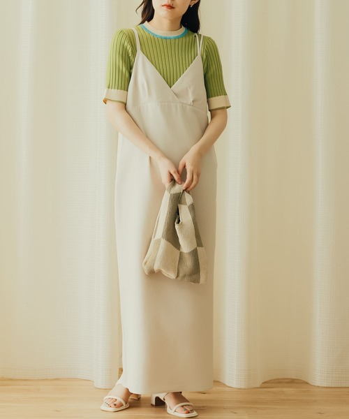 SENSE OF PLACE by URBAN RESEARCH（センスオブプレイスバイアーバンリサーチ）の「ミニニットバッグ（ショルダーバッグ・レディース・アイボリー/ベージュ/ピンク・ONE）」の15枚目の写真