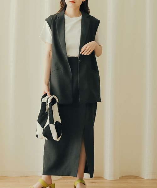 SENSE OF PLACE by URBAN RESEARCH（センスオブプレイスバイアーバンリサーチ）の「ミニニットバッグ（ショルダーバッグ・レディース・アイボリー/ベージュ/ピンク・ONE）」の4枚目の写真