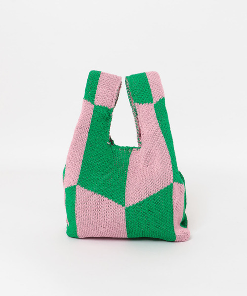 SENSE OF PLACE by URBAN RESEARCH（センスオブプレイスバイアーバンリサーチ）の「ミニニットバッグ（ショルダーバッグ・レディース・アイボリー/ベージュ/ピンク・ONE）」の7枚目の写真