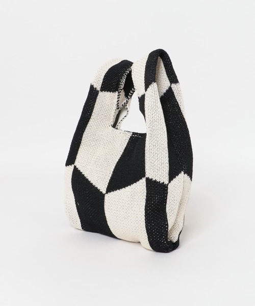 SENSE OF PLACE by URBAN RESEARCH（センスオブプレイスバイアーバンリサーチ）の「ミニニットバッグ（ショルダーバッグ・レディース・アイボリー/ベージュ/ピンク・ONE）」の11枚目の写真