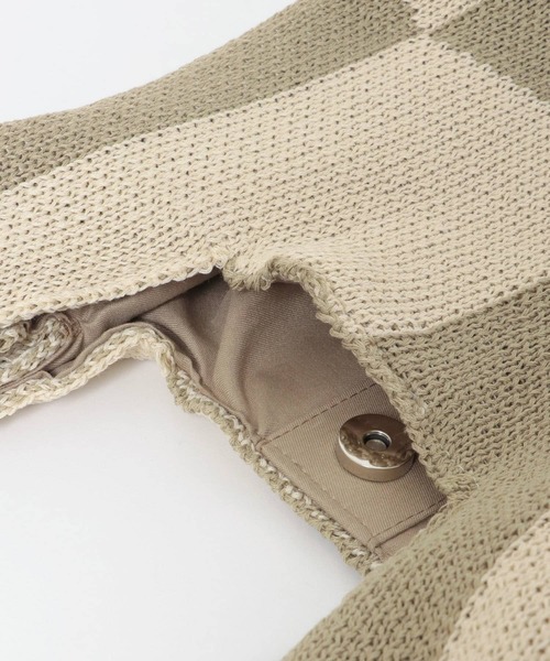 SENSE OF PLACE by URBAN RESEARCH（センスオブプレイスバイアーバンリサーチ）の「ミニニットバッグ（ショルダーバッグ・レディース・アイボリー/ベージュ/ピンク・ONE）」の19枚目の写真