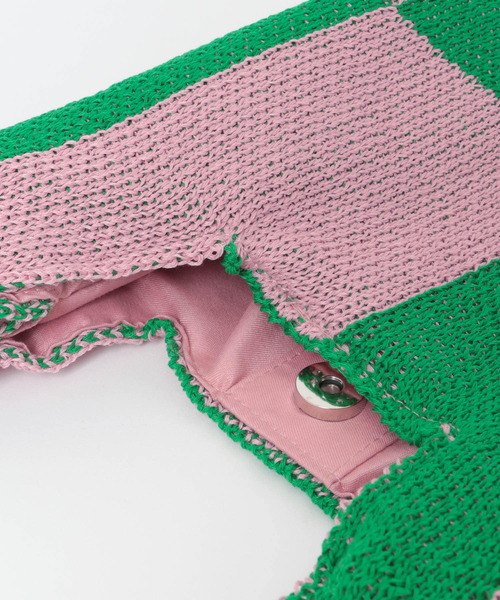 SENSE OF PLACE by URBAN RESEARCH（センスオブプレイスバイアーバンリサーチ）の「ミニニットバッグ（ショルダーバッグ・レディース・アイボリー/ベージュ/ピンク・ONE）」の20枚目の写真