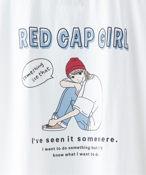 UNIIT（ユニット）の「【UNIIT/ユニット】【RED CAP GIRL/レッドキャップガール】UNIIT×RED CAP GIRL　コラボ　バックプリント　ビッグシルエット　Tシャツ（Tシャツ/カットソー・メンズ・ブルー/グレー/グリーン/ホワイト・MEDIUM/LARGE）」の5枚目の写真