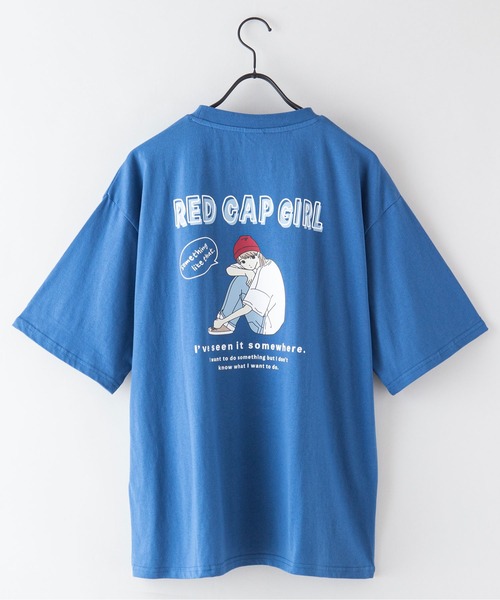 UNIIT（ユニット）の「【UNIIT/ユニット】【RED CAP GIRL/レッドキャップガール】UNIIT×RED CAP GIRL　コラボ　バックプリント　ビッグシルエット　Tシャツ（Tシャツ/カットソー・メンズ・ブルー/グレー/グリーン/ホワイト・MEDIUM/LARGE）」の16枚目の写真
