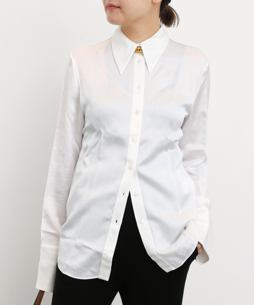 GOLDEN GOOSE(ゴールデングース)の「【GOLDEN GOOSE/ゴールデングース】VISCOSE シャツ(シャツ/ブラウス・レディース・アイボリー・FREE)」の1枚目の写真
