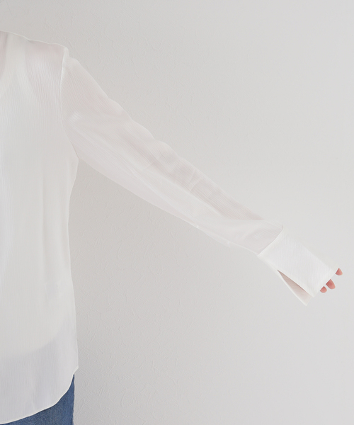 GOLDEN GOOSE(ゴールデングース)の「【GOLDEN GOOSE/ゴールデングース】VISCOSE シャツ(シャツ/ブラウス・レディース・アイボリー・FREE)」の3枚目の写真