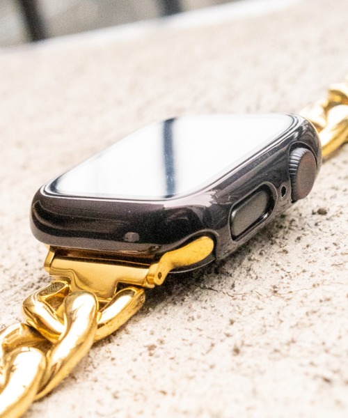 zandy(ズィーアンドワイ)の「zandy ズィー・アンド・ワイ/ Apple Watch【メッキハードフルケース】 アップルウォッチフルカバー ハードケース 全面保護 メッキタイプ //// case2(デジタル腕時計・レディース・ゴールド/ピンク/ピンクゴールド/シルバー/ブラック・40/44)」の2枚目の写真