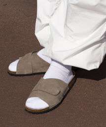 GLOSTER | 《WEB限定》【AUTENTI/オーテンティ】Suede Sandal スウェードレザーサンダル コンフォートサンダル(サンダル)