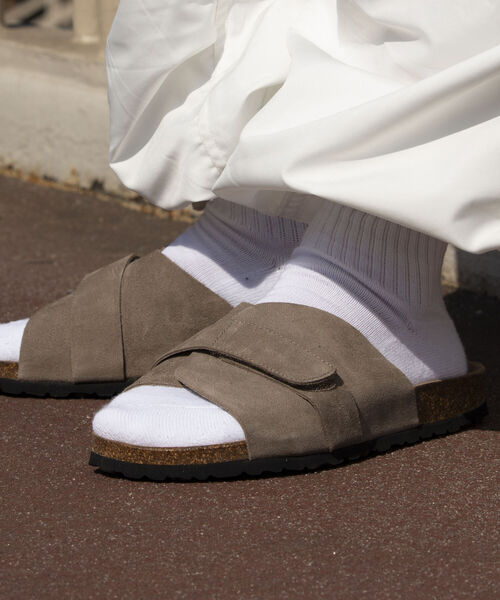 GLOSTER（グロスター）の「《WEB限定》【AUTENTI/オーテンティ】Suede Sandal スウェードレザーサンダル コンフォートサンダル（サンダル・メンズ・ブラック/ベージュ・40/41/42/43）」の12枚目の写真