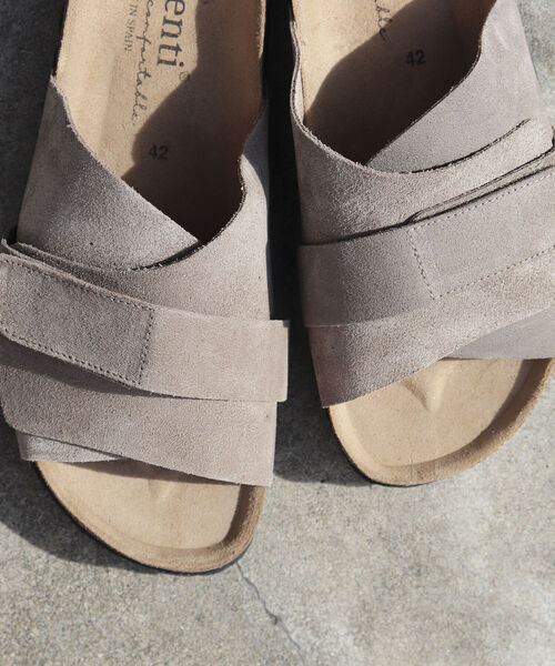 GLOSTER（グロスター）の「《WEB限定》【AUTENTI/オーテンティ】Suede Sandal スウェードレザーサンダル コンフォートサンダル（サンダル・メンズ・ブラック/ベージュ・40/41/42/43）」の17枚目の写真