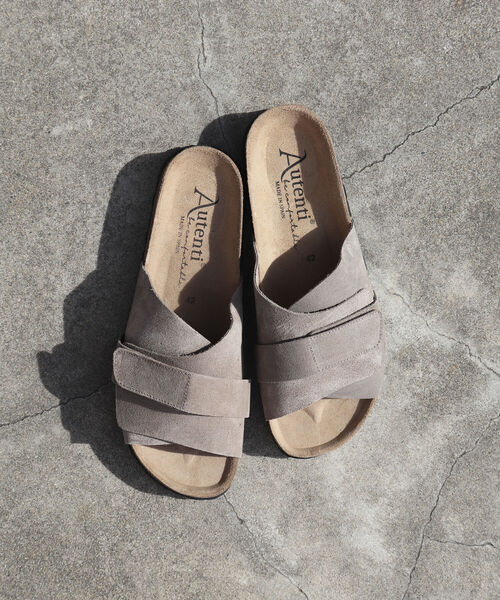 GLOSTER（グロスター）の「《WEB限定》【AUTENTI/オーテンティ】Suede Sandal スウェードレザーサンダル コンフォートサンダル（サンダル・メンズ・ブラック/ベージュ・40/41/42/43）」の10枚目の写真