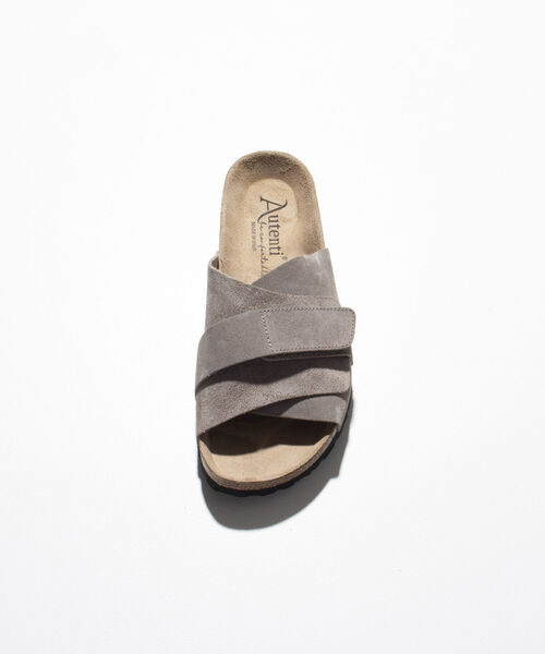 GLOSTER（グロスター）の「《WEB限定》【AUTENTI/オーテンティ】Suede Sandal スウェードレザーサンダル コンフォートサンダル（サンダル・メンズ・ブラック/ベージュ・40/41/42/43）」の6枚目の写真