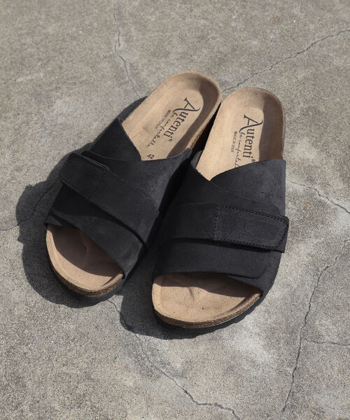 GLOSTER（グロスター）の「《WEB限定》【AUTENTI/オーテンティ】Suede Sandal スウェードレザーサンダル コンフォートサンダル（サンダル・メンズ・ブラック/ベージュ・40/41/42/43）」の11枚目の写真