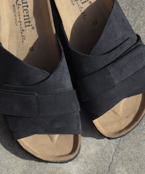 GLOSTER（グロスター）の「《WEB限定》【AUTENTI/オーテンティ】Suede Sandal スウェードレザーサンダル コンフォートサンダル（サンダル・メンズ・ブラック/ベージュ・40/41/42/43）」の9枚目の写真