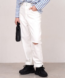 DAY CLOSET | レディース スリットハイライズデニムパンツ(デニムパンツ)