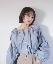 Reurie' | ギャザーショルダーブラウス / gather shoulder blouse(シャツ/ブラウス)