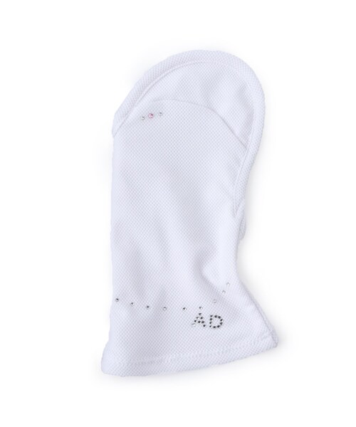 adabat(アダバット)の「【UVカット】ラインストーン付き 夏用 手甲(手袋・レディース・ホワイト/ネイビー・00)」の2枚目の写真