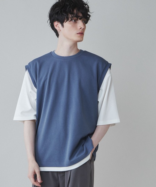 LUCY（ルーシー）の「LUCY/アンサンブル ベストT（アンサンブル・メンズ・ブルー/ベージュ/ダークグレー/ブラック/グリーン/ブルー系その他/ベージュ系その他・LARGE/MEDIUM）」の7枚目の写真