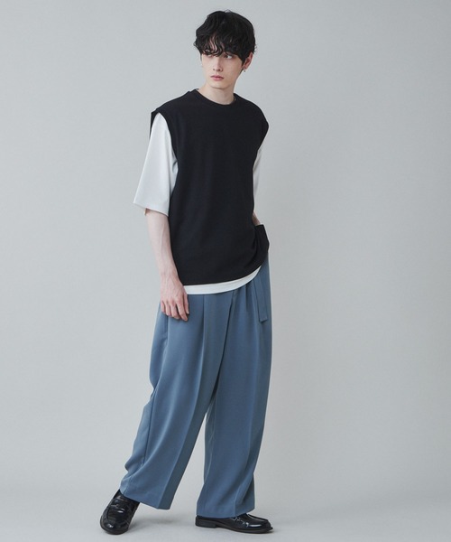 LUCY（ルーシー）の「LUCY/アンサンブル ベストT（アンサンブル・メンズ・ブルー/ベージュ/ダークグレー/ブラック/グリーン/ブルー系その他/ベージュ系その他・LARGE/MEDIUM）」の8枚目の写真