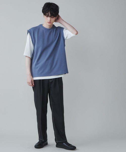 LUCY（ルーシー）の「LUCY/アンサンブル ベストT（アンサンブル・メンズ・ブルー/ベージュ/ダークグレー/ブラック/グリーン/ブルー系その他/ベージュ系その他・LARGE/MEDIUM）」の11枚目の写真