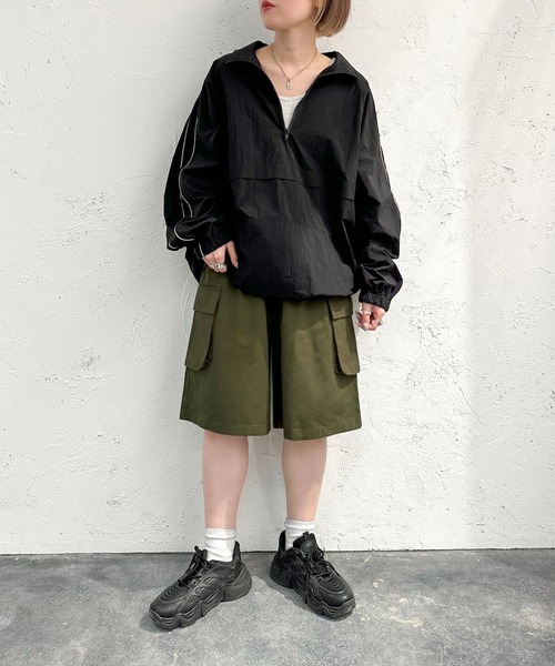 apres jour mignon(アプレジュールミニョン)の「カーゴハーフパンツ【ZOZOTOWN限定アイテム】(その他パンツ・レディース・ブラック/カーキ/ネイビー・フリー/X-LARGE)」の3枚目の写真