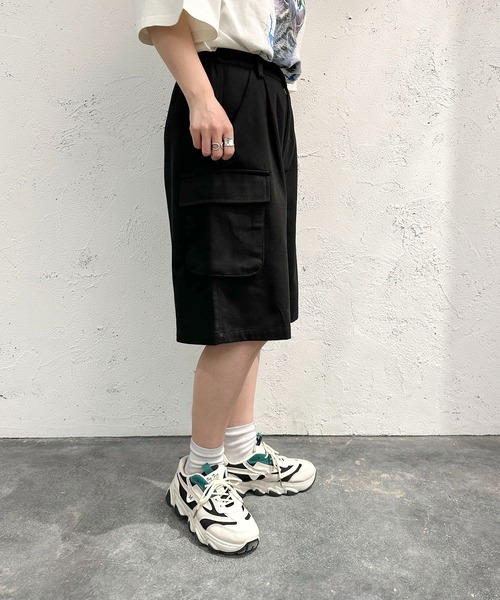 apres jour mignon(アプレジュールミニョン)の「カーゴハーフパンツ【ZOZOTOWN限定アイテム】(その他パンツ・レディース・ブラック/カーキ/ネイビー・フリー/X-LARGE)」の5枚目の写真