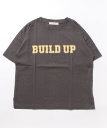 Samansa Mos2 blue | ロゴTシャツ(Tシャツ/カットソー)