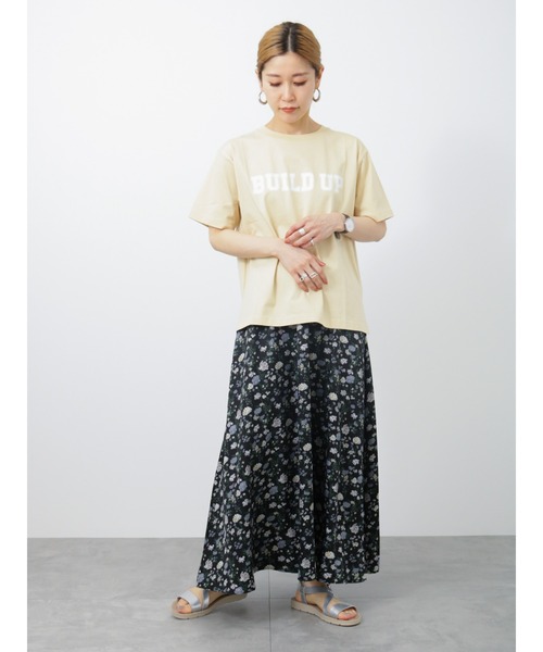 Samansa Mos2 blue(サマンサモスモスブルー)の「ロゴTシャツ(Tシャツ/カットソー・レディース・ピンク/イエロー/チャコール/オフホワイト/ブルー・フリ-)」の21枚目の写真