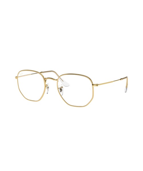 Ray-Ban(レイバン)の「Ray-Ban HEXAGONAL BLUE-LIGHT CLEAR 0RB3548519196BF(クリアレンズ・ブルーライトフィルター)(サングラス・メンズ・ゴールド・51)」の1枚目の写真