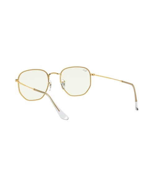 Ray-Ban(レイバン)の「Ray-Ban HEXAGONAL BLUE-LIGHT CLEAR 0RB3548519196BF(クリアレンズ・ブルーライトフィルター)(サングラス・メンズ・ゴールド・51)」の6枚目の写真