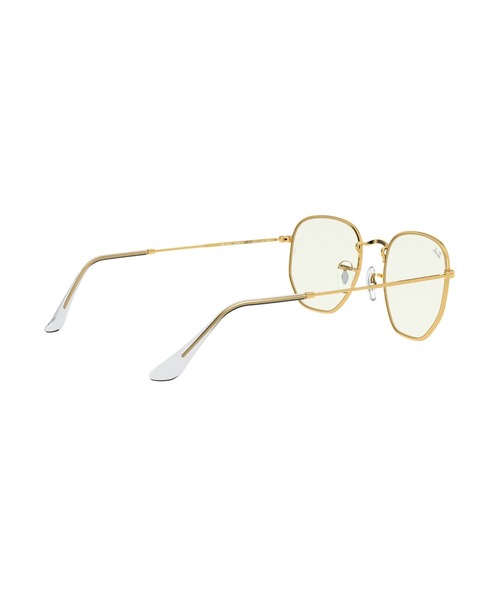 Ray-Ban(レイバン)の「Ray-Ban HEXAGONAL BLUE-LIGHT CLEAR 0RB3548519196BF(クリアレンズ・ブルーライトフィルター)(サングラス・メンズ・ゴールド・51)」の9枚目の写真