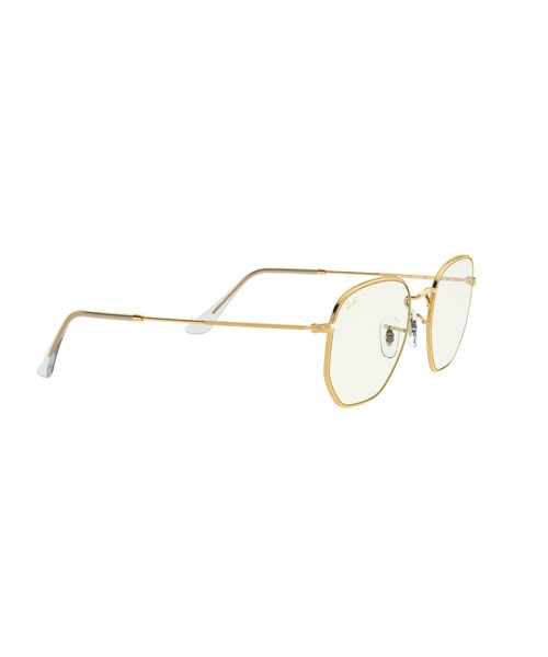 Ray-Ban(レイバン)の「Ray-Ban HEXAGONAL BLUE-LIGHT CLEAR 0RB3548519196BF(クリアレンズ・ブルーライトフィルター)(サングラス・メンズ・ゴールド・51)」の11枚目の写真