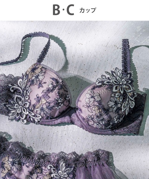 E75 Wing Lesiage ウイングレシアージュ 花柄刺繍 ブラジャー セール】ブラジャー 「5000シリーズ」（ブラジャー）｜Wing
