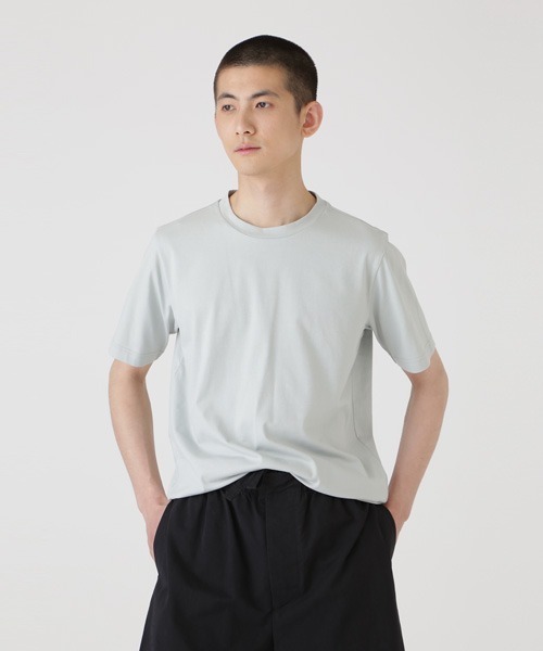 マーガレットハウエル COTTON LINEN JERSEY 半袖カットソー MARGARET HOWELL｜COTTON LINEN STRIPE JERSEY(オンライン