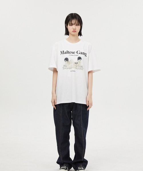 WaiKei（ワイケイ）の「【UNISEX】Wai Kei／ワイケイ MalteseGang T / マルチーズ ギャング 半袖Tシャツ 2907769（Tシャツ/カットソー・レディース・ホワイト/グリーン/ネイビー・X-LARGE/LARGE/MEDIUM）」の11枚目の写真