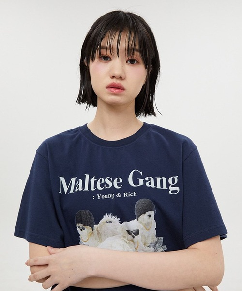 WaiKei（ワイケイ）の「【UNISEX】Wai Kei／ワイケイ MalteseGang T / マルチーズ ギャング 半袖Tシャツ 2907769（Tシャツ/カットソー・レディース・ホワイト/グリーン/ネイビー・X-LARGE/LARGE/MEDIUM）」の9枚目の写真