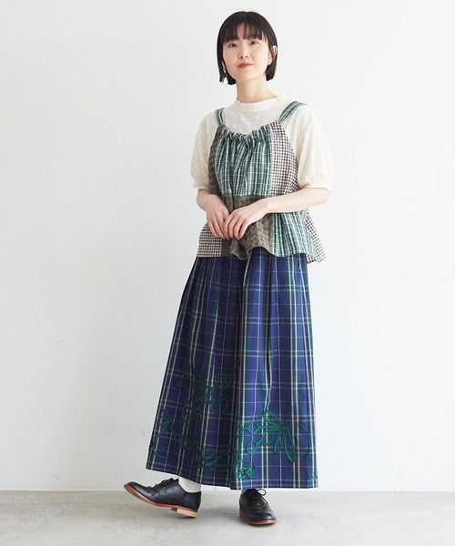 latelier du savon エプロンパッチワークブラウス l'atelier du savon(アトリエドサボン)の「○エプロンパッチ