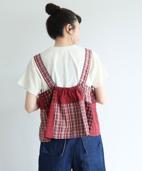 latelier du savon エプロンパッチワークブラウス l'atelier du savon（アトリエドサボン）の「○エプロンパッチ