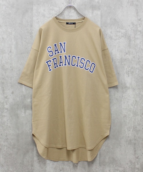 SHISKY(シスキー)の「BIGシルエット 半袖ヘムT(Tシャツ/カットソー・メンズ・グリーン系その他/ネイビー/ベージュ/グリーン系その他2/グレー系その他/オフホワイト/ホワイト系その他/ダークグリーン/ホワイト系その他3/ミント/ネイビー系/ベージュ系その他/チャコール/オレンジ/ホワイト系その他2/グレー系その他2・L/XL/M)」の9枚目の写真