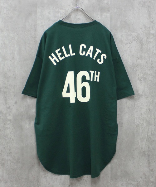 SHISKY(シスキー)の「BIGシルエット 半袖ヘムT(Tシャツ/カットソー・メンズ・グリーン系その他/ネイビー/ベージュ/グリーン系その他2/グレー系その他/オフホワイト/ホワイト系その他/ダークグリーン/ホワイト系その他3/ミント/ネイビー系/ベージュ系その他/チャコール/オレンジ/ホワイト系その他2/グレー系その他2・L/XL/M)」の1枚目の写真