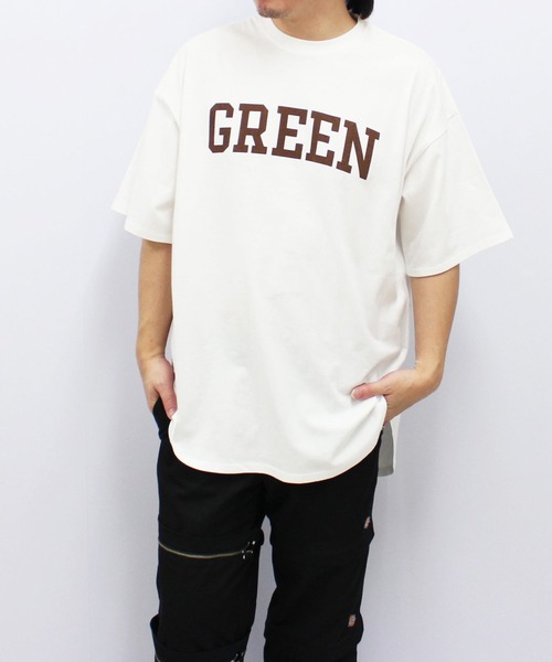 SHISKY(シスキー)の「BIGシルエット 半袖ヘムT(Tシャツ/カットソー・メンズ・グリーン系その他/ネイビー/ベージュ/グリーン系その他2/グレー系その他/オフホワイト/ホワイト系その他/ダークグリーン/ホワイト系その他3/ミント/ネイビー系/ベージュ系その他/チャコール/オレンジ/ホワイト系その他2/グレー系その他2・L/XL/M)」の20枚目の写真