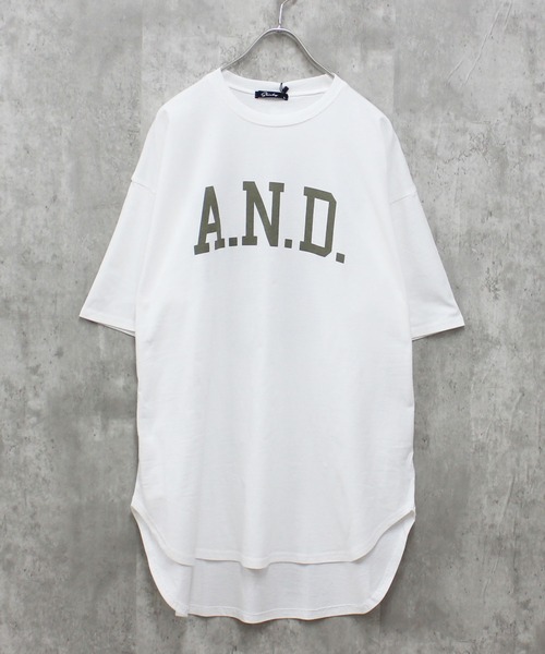 SHISKY(シスキー)の「BIGシルエット 半袖ヘムT(Tシャツ/カットソー・メンズ・グリーン系その他/ネイビー/ベージュ/グリーン系その他2/グレー系その他/オフホワイト/ホワイト系その他/ダークグリーン/ホワイト系その他3/ミント/ネイビー系/ベージュ系その他/チャコール/オレンジ/ホワイト系その他2/グレー系その他2・L/XL/M)」の22枚目の写真