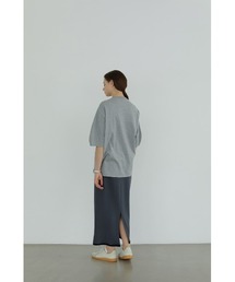 WAIST FRILL STRAIGHT SKIRT
